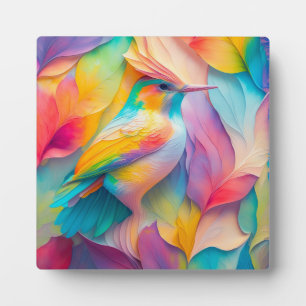 Fantasy Birds Silk Bird Plaque