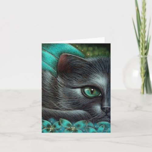 FANTASY BLACK FAIRY CAT 1 CUSTOMIZE Card