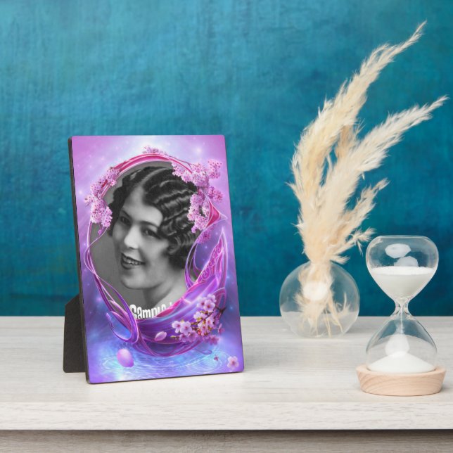 Fantasy  Blossoms and Water Art Frame Plaque (Side)