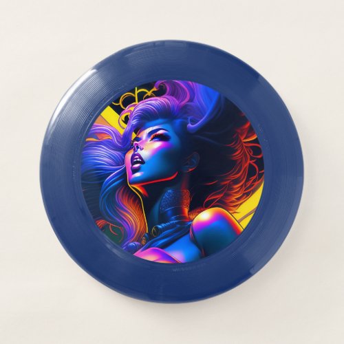 Fantasy blue girl ilustration Frisbees