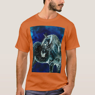 Fantasy blue horse painting T-Shirt