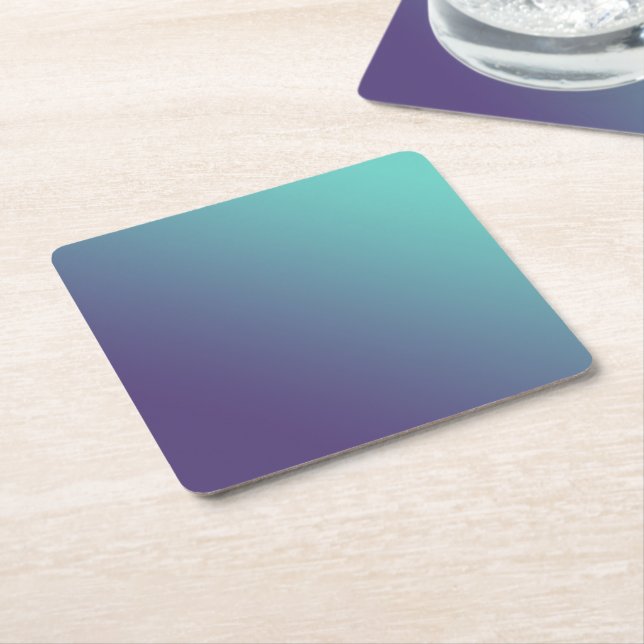 FANTASY Blue + Purple Gradient Color Coasters (Angled)