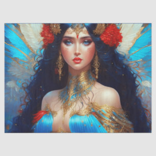 Fantasy Blue Water Fairy Mermaid Decoupage Tissue Paper