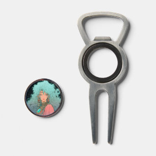 Fantasy Bohemian Aesthetic Anime Girl Divot Tool