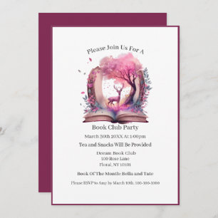 Fantasy Book Lover, Book Club Invitation