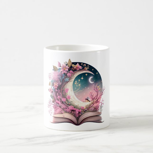 Fantasy Book Lover Design Coffee Mug (Center)