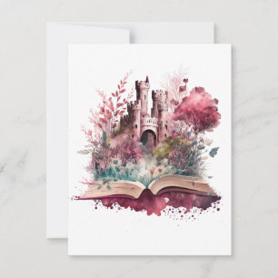 Fantasy Book Lover Design Note Card