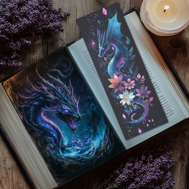 Fantasy Book Lover’s Dragon, Crystals & Flowers Bookmarks (Creator Uploaded)