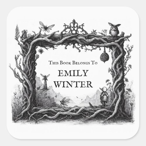 Fantasy Bookplate Sticker