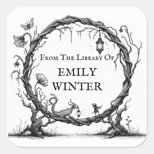 Fantasy Bookplate Sticker