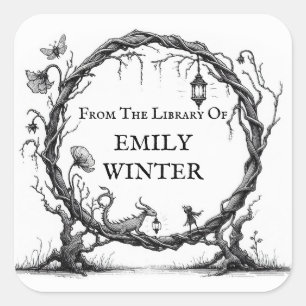 Fantasy Bookplate Sticker