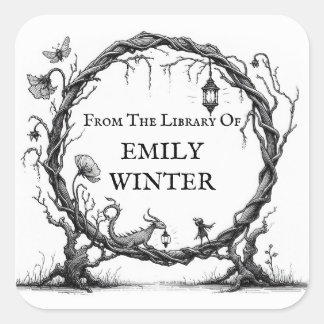 Fantasy Bookplate Sticker
