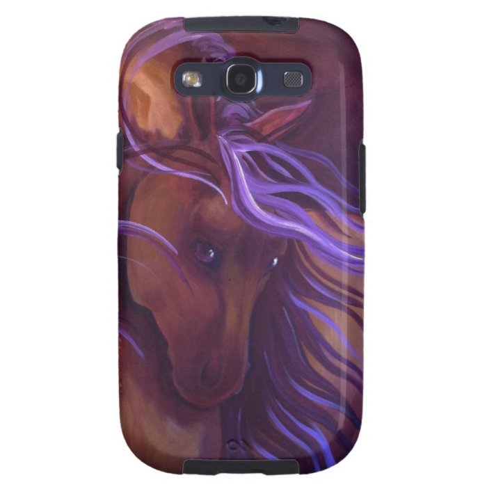 Fantasy Buckskin Horse in Purple by Leni Tarleton Samsung Galaxy SIII Cases