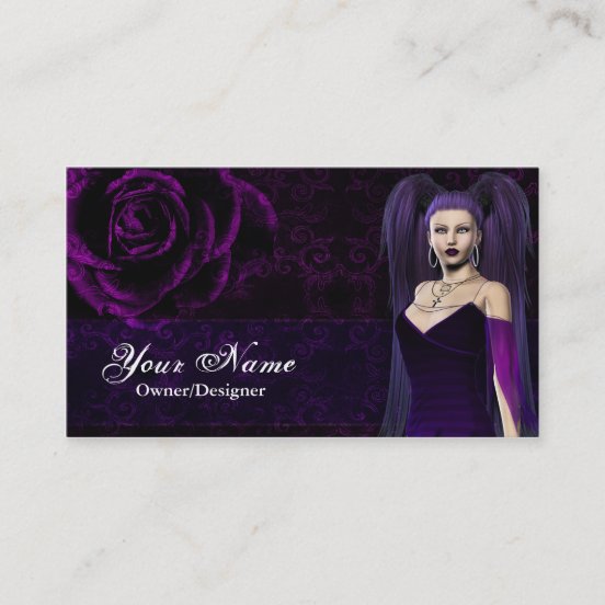 Gothic Rose Business Cards - Business Card Printing | Zazzle