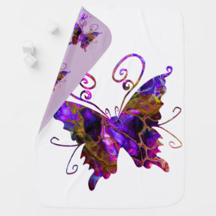 Fantasy Butterflies Baby Blanket