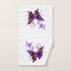 Fantasy Butterflies Hand Towel