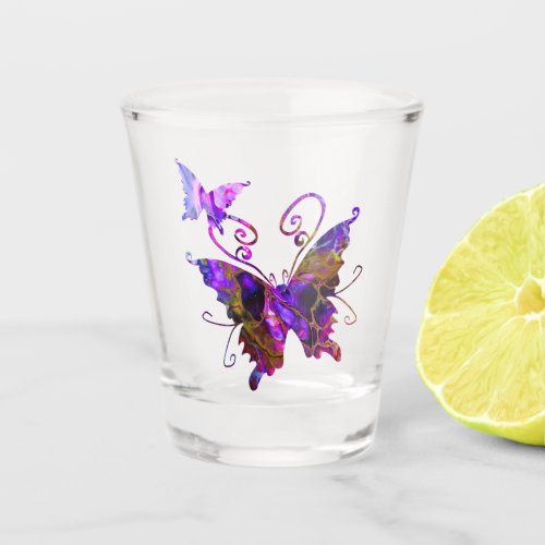 Fantasy Butterflies Shot Glass