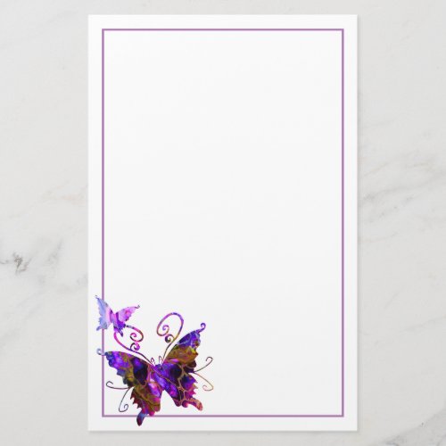 Fantasy Butterflies Stationery