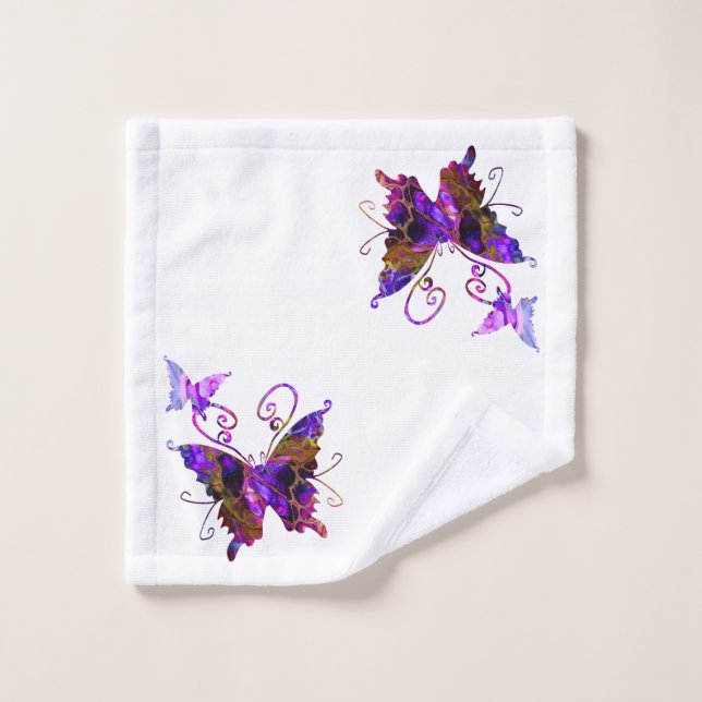 Fantasy Butterflies Wash Cloth (Wash Cloth)