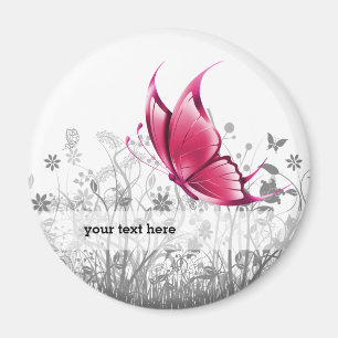 Fantasy Butterfly * choose background color Magnet