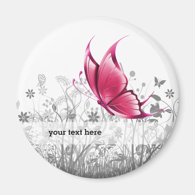 Fantasy Butterfly * choose background color Magnet (Front)