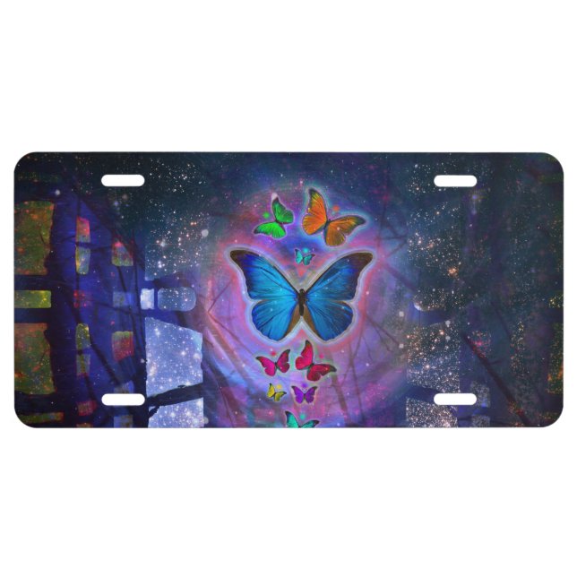 Fantasy Butterfly License Plate (Front)