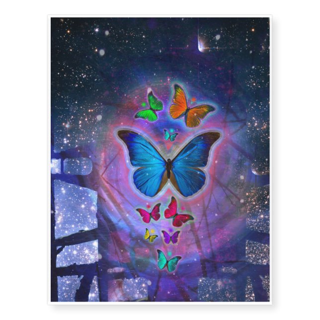 Fantasy Butterfly Temporary Tattoos (Front)