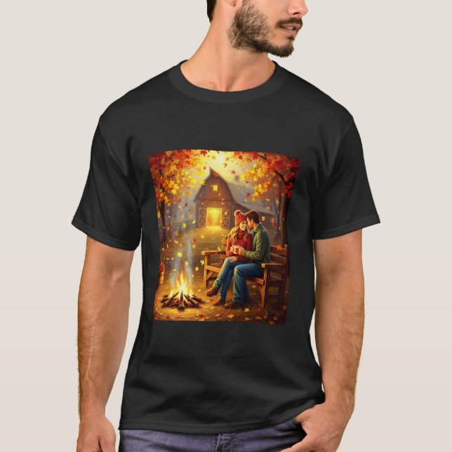 Fantasy Campfire Date Country T-Shirt (Front)