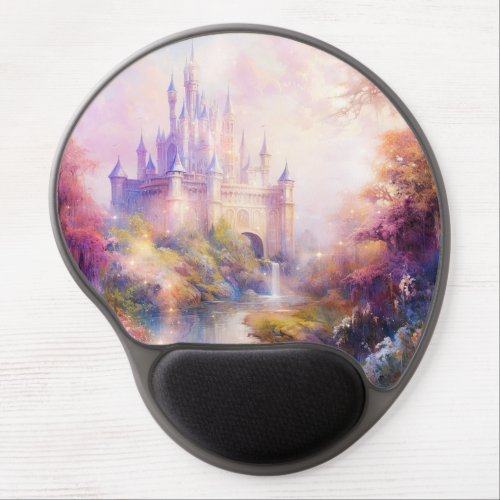 Fantasy Castle and Autumn Fall Scenery Gel Mouse Pad