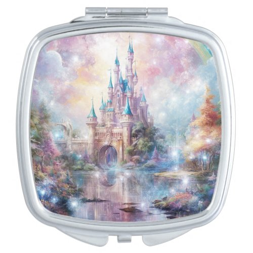 Fantasy Castle and Scenery Compact Mirror