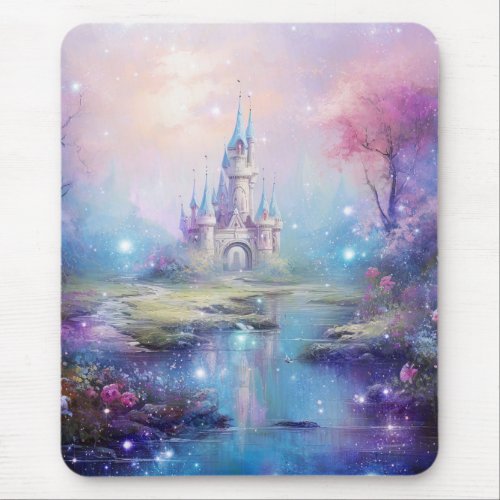 Fantasy Castle and Scenery Mouse Pad