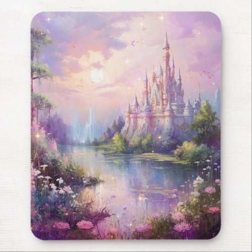 Fantasy Castle and Scenery Mouse Pad