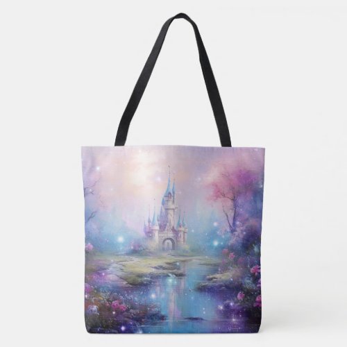 Fantasy Castle and Scenery Tote Bag