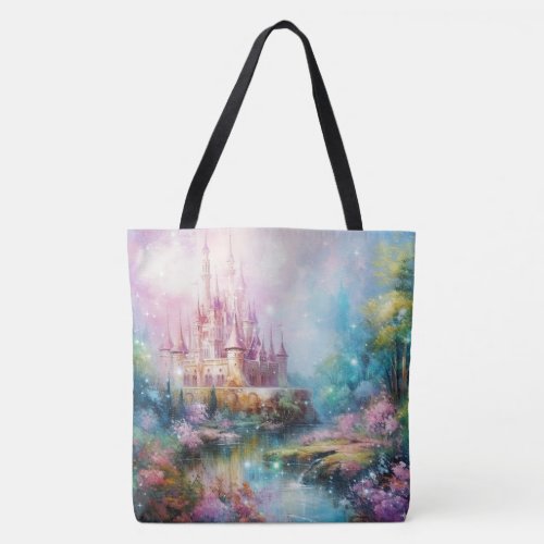 Fantasy Castle and Scenery Tote Bag