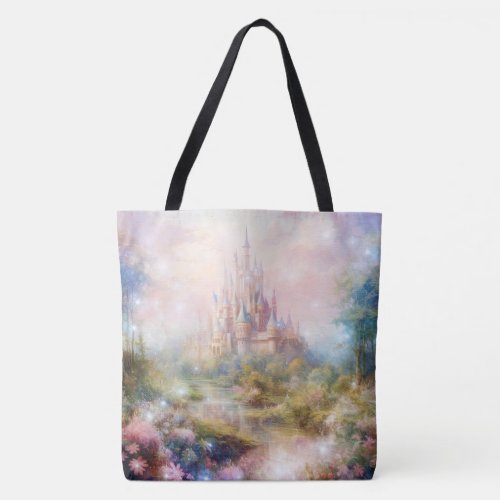 Fantasy Castle and Scenery Tote Bag