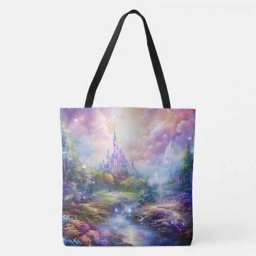 Fantasy Castle and Scenery Tote Bag