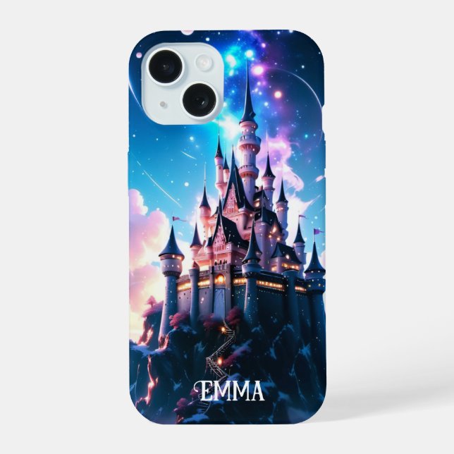 Fantasy Castle Custom Name Iphone Case (Back)