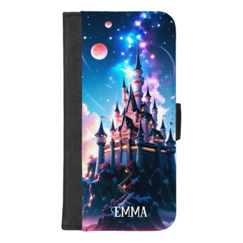 Fantasy Castle Custom Name iPhone 87 Plus Wallet Case