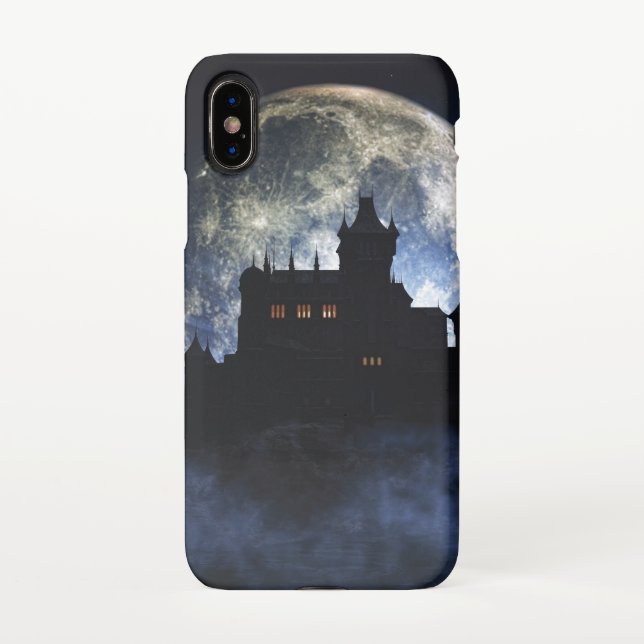 Fantasy castle during night iPhone case (Back)