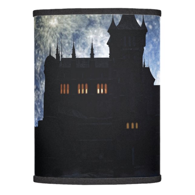 Fantasy castle during night lamp shade (Front)