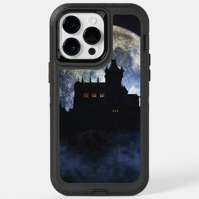Fantasy castle during night otterbox iPhone case (Back)