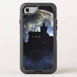 Fantasy castle during night OtterBox defender iPhone SE/8/7 case