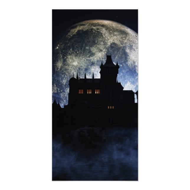Fantasy castle during night poster (Front)