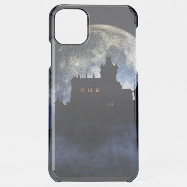Fantasy castle during night uncommon iPhone case (Back)