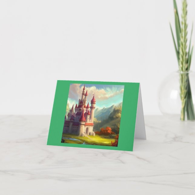 Fantasy Castle Happy Landscape 1 Card (Front)