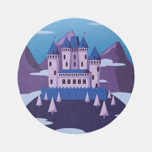 fantasy castle rug