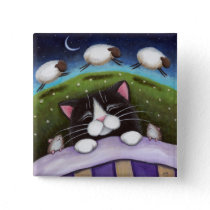 Fantasy Cat and Mouse Art Button