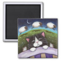 Fantasy Cat and Mouse Art Magnet