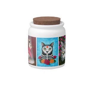 Fantasy Cat Art Candy Jar