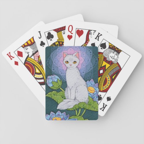 Fantasy Cats Oracle Affirmation _ Mindfulness Poker Cards